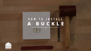 How to Install a Buckle with Leather   Rivets