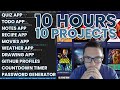 10 JavaScript Projects in 10 Hours - Coding Challenge 🔥