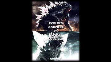 Evolved godzilla vs Space godzilla #godzilla #edit #battle