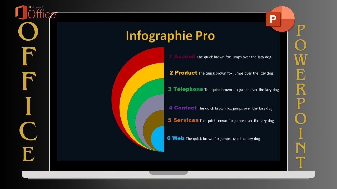 idée facile d'infographie animée dans Ms PowerPoint .