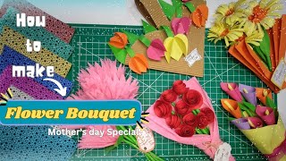 The best paper flower Bouquet ideas || Paper flowers || Mother's day special || How to make Bouquets