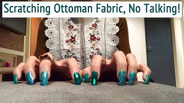 ASMR * Ottoman Fabric Scratching * Fast Scratching & Tapping * No Talking * ASMRVilla
