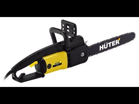 Быстрая распаковка Электрической цепной пилы HUTER ELS-2000