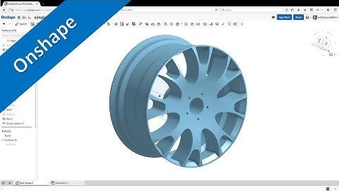 Simple Rim - einfach Felge - Onshape Training - Part Design