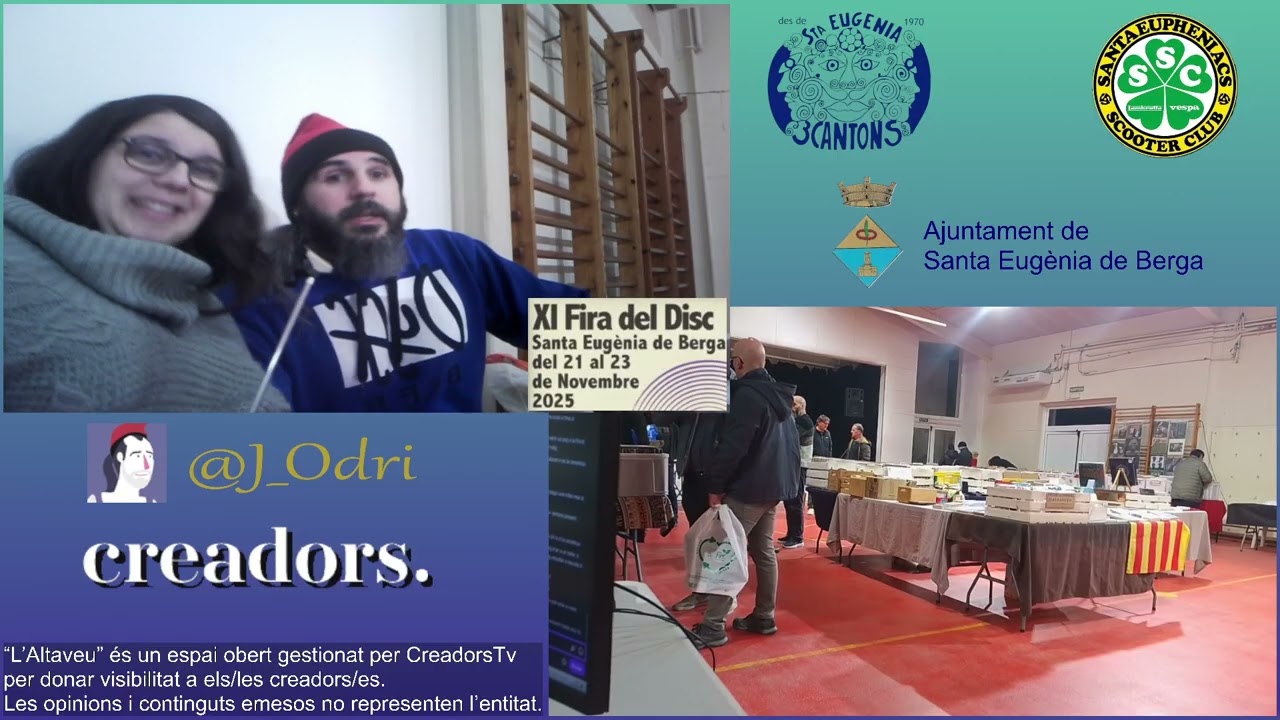 La Fira del Disc de Santa Eugènia de Berga, amb @j_odri  - Col·leccionisme i amants de la música