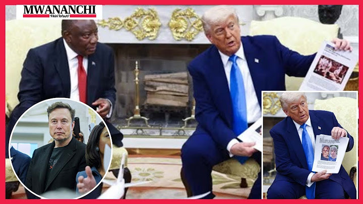 TRUMP AMUWAKIA RAMAPHOSA MADAI MAUAJI YA KIMBARI YA WAZUNGU