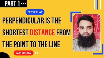 Perpendicular is the shortest distance from the point - Theorem(13.4)
