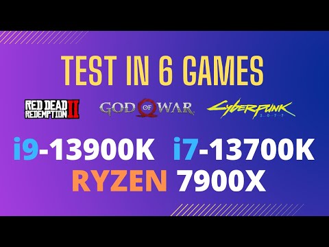 TEST IN 6 GAMES RYZEN 7900X vs i7-13700K vs i9-13900K RTX 3090 TI