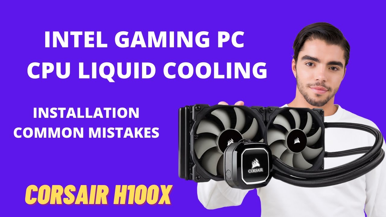 How Install Liquid Cooling On Gaming PC | Corsair Hydro H100X - YouTube