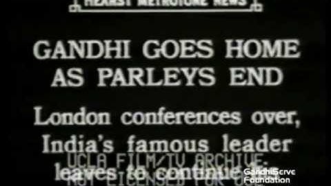 Mahatma Gandhi goes home as parleys end, London, 1931