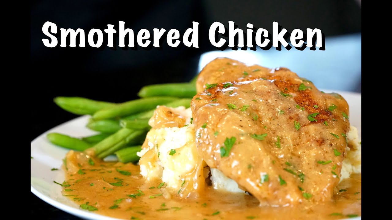 Smothered Chicken and Gravy {Comfort Food - VIDEO} - Key To My Lime