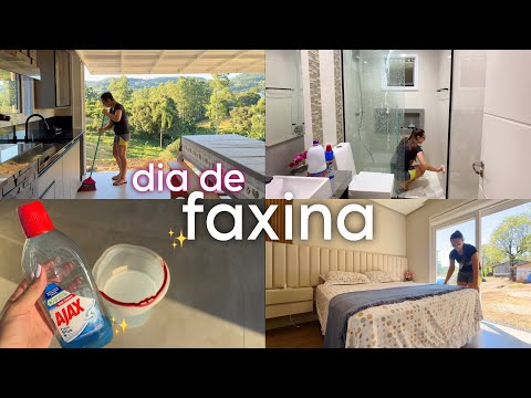 DIA DE FAXINA PELA CASA | minha limpeza completa 🫧🪣💕