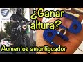 Aumentos para amortiguador de moto, incrementar la altura