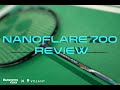 Nanoflare 700 badminton racket review  by volant x badminton click