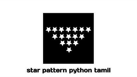 Inverted Triangle | Star Pattern | Python | Interview Questions | Coding | Tamil Interview