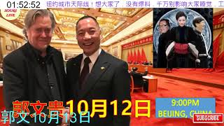 20171013文贵先生直播：分享纽约城市天际线！想大家了．没有爆料．千万别影响大家睡觉．工作！