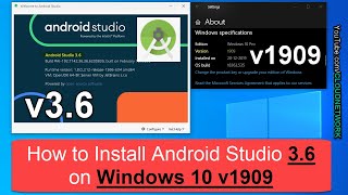 How to Install Download and Android Studio v3.6 on Windows 10 v1909 along with Java JDK v13 Net Worth