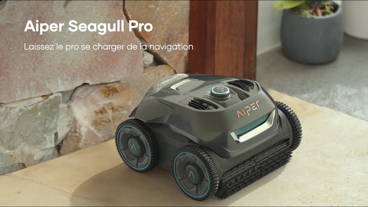 Nettoyeur de piscine robotique sans fil Aiper Seagull Pro - Aiper