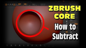 How to Subtract Cleanly in ZBrush Core
