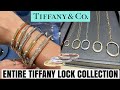 I try on all the tiffany lock collection  bracelets necklaces earrings rings