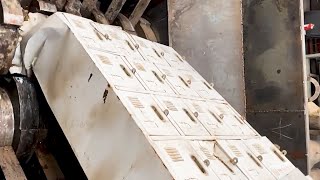 Incredible Dangerous Helpful Shredder Machine Crush Biggest Metal Cabinet & Vehicles For Recycle