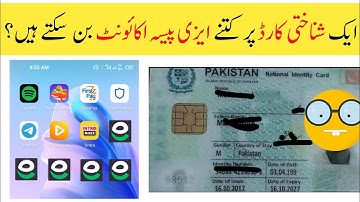 How To Create Multiple Easypaisa Accounts On One Cnic | Is It Possible | Easypaisa App Earn Money |