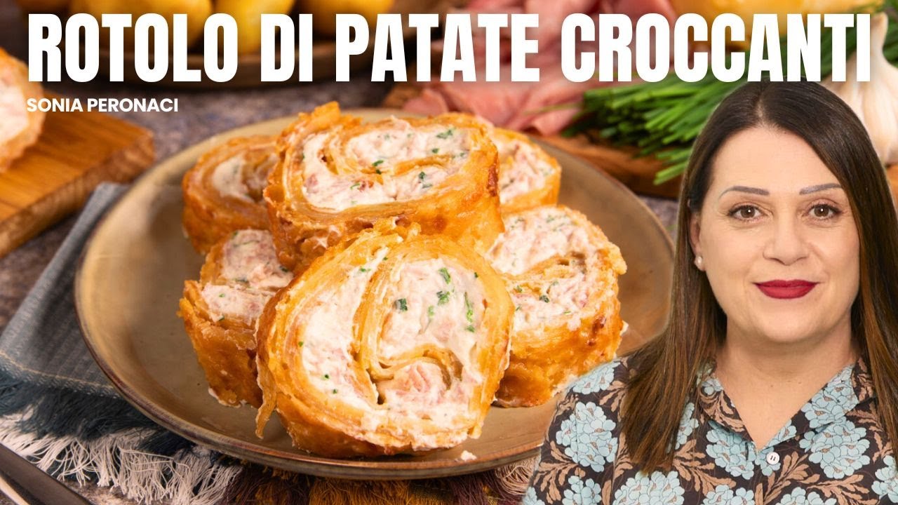 Non friggere le patate, fai questo rotolo croccante! Ricetta facile che conquista tutti!