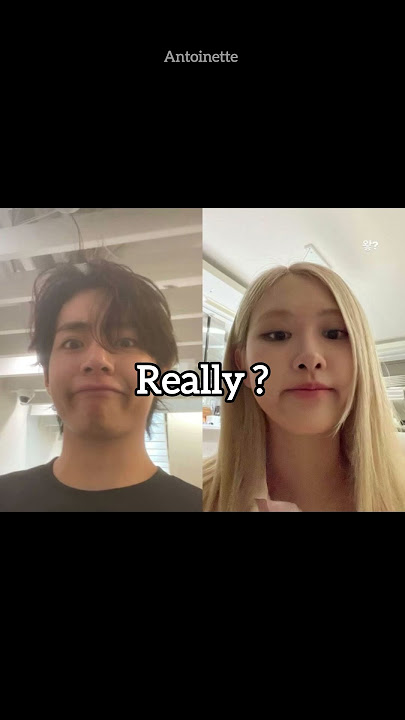Aren’t they are so similar 😭😭 #taerose #taehyung #rosé #blackpink #bts