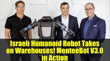 Israeli Humanoid Robot Takes on Warehouses! MenteeBot V3.0 in Action
