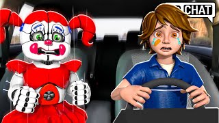 Circus Baby Teaches Gregory How To Drive In Vrchat