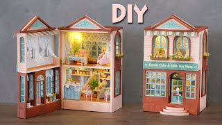 [4K] Super Mini Candy Cake & Milktea Shop || DIY Miniature Dollhouse Kit - Relaxing Satisfying Video