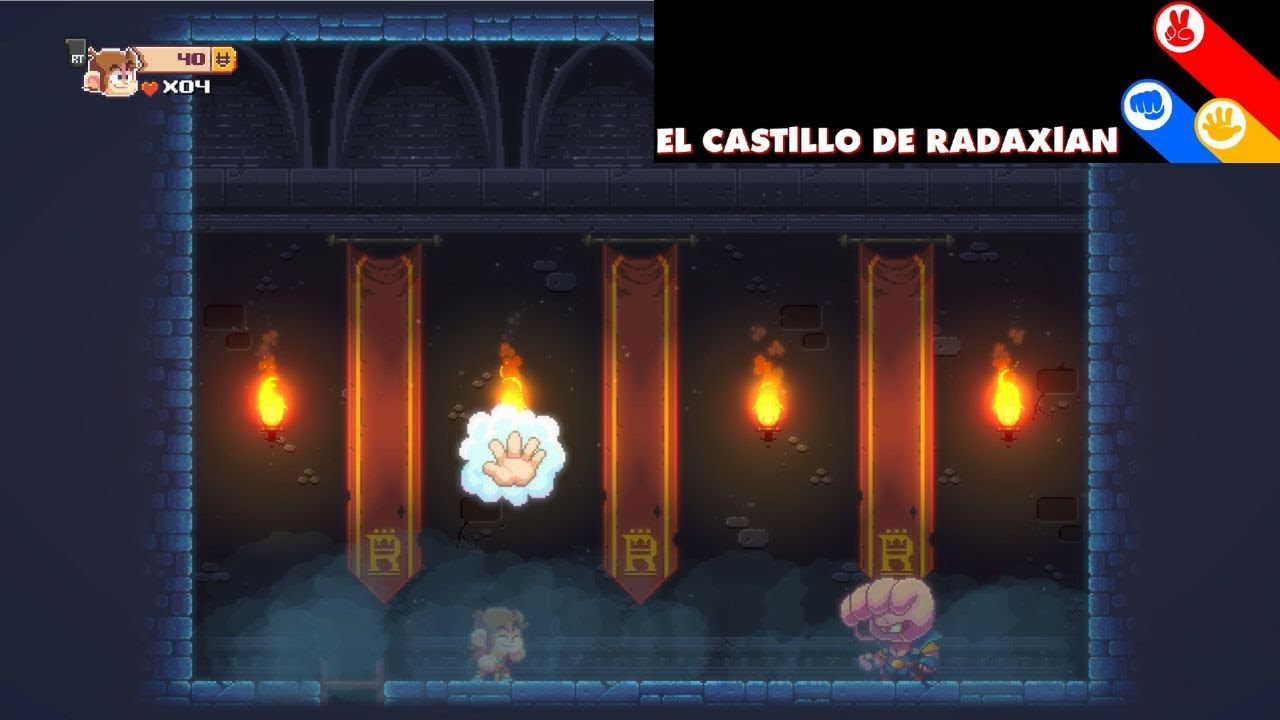 🐒🍌💪🥊NIÑO MONO vs MANOTA [Alex Kidd in Miracle World DX - El castillo de Radaxian]