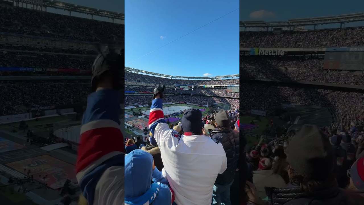 LIVE New York Rangers NHL Stadium Series Goal Horn and Chant