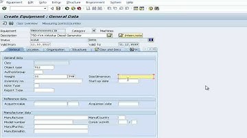 HOW TO CREATE EQUIPMENT MASTER DATA IE01(SAP PM MODULE TUTORIAL)con: saplearningstepbystep@gmail.com