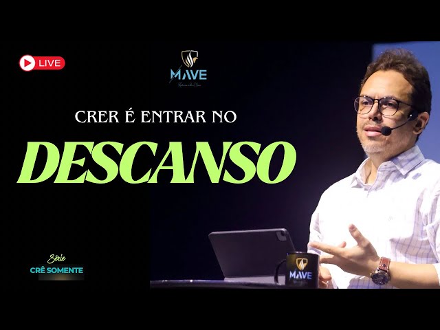 🔴 AO VIVO - CULTO FÉ -  CRER É ENTRAR NO DESCANSO - 15/03/2026