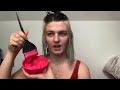 Dyeing my GREEN Hair PINK in 60 SECONDS!!