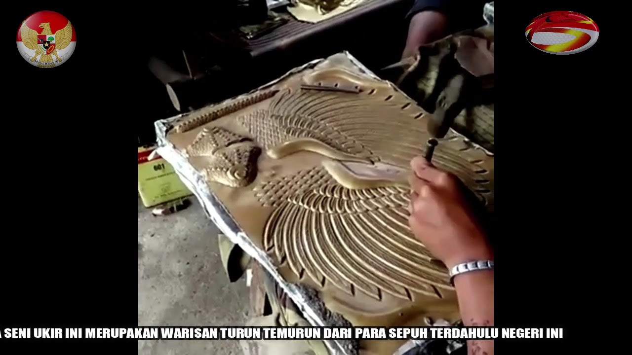 KERAJINAN TEMBAGA KUNINGAN | PEMBUATAN LOGO GARUDA | LAMBANG NEGARA