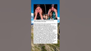 Thumbnail of Kelly Clarkson Cries While Performing Song About Ex Before His Death #KellyClarkson #PieceByPiece