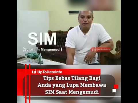 Tips jika ingin bebas tilang razia tapi lupa membawa SIM Tips jika ingin bebas tilang razia tapi lupa membawa SIM