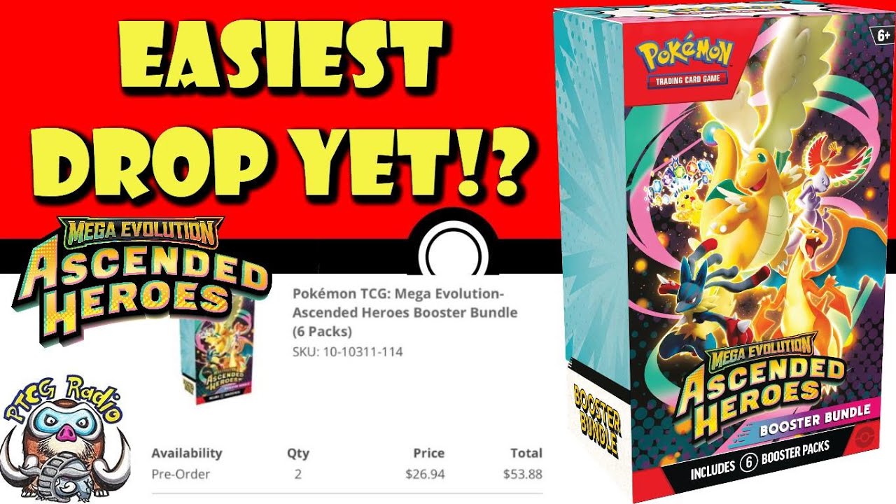 Easiest Pokmon Center Drop Yet!? Ascended Heroes Booster Bundles PreOrder!  (Pokemon TCG News)