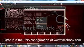 MITM Attack by DNS Spoofing using BackTrack 5 SET and Ettercap