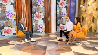 Елена Ласкавая дает интервью федеральному каналу "ТВ Центр"