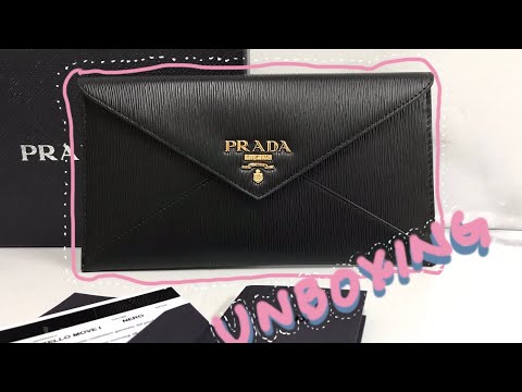 💐 Beautiful Prada Saffiano Flap Bag Orchidea & Wallet Unboxing