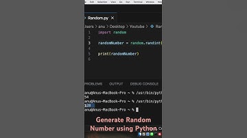 Generate Random Number using Python