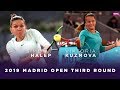 Simona Halep vs. Viktoria Kuzmova | 2019 Madrid Open Third Round | WTA Highlights