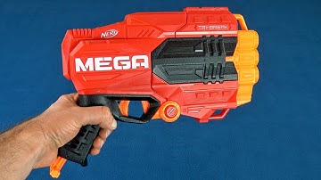 $15 Nerf Gun Review - Nerf Mega Tri-Break Blaster Unboxing & Review