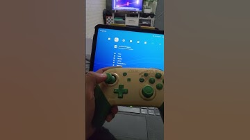 RetroArch on the iPad connected to the Nintendo switch pro controller Zelda: TOTK edition