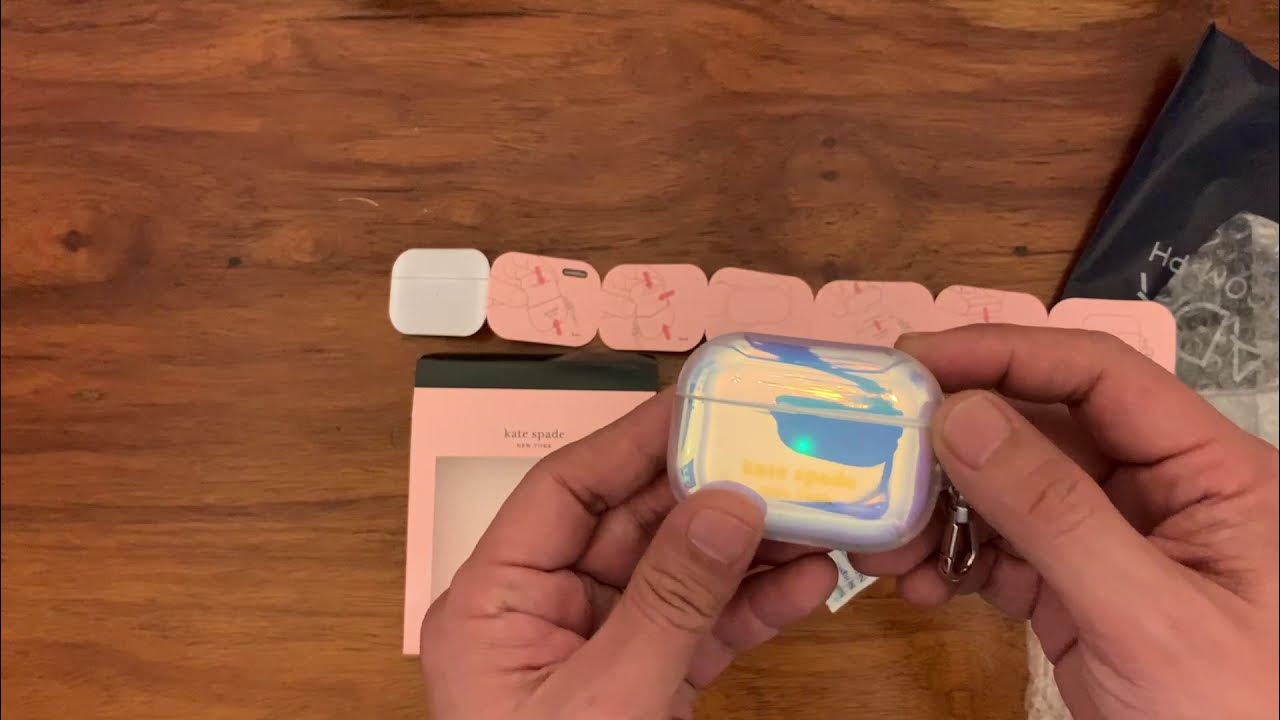 Unboxing of Kate Spade Iridescent Gold Foil AIRPOD PRO Case from Beyond the  Box - YouTube