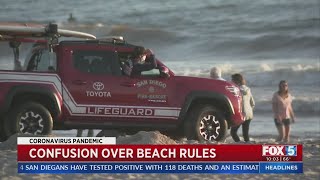 Confusion Over Beach Rules