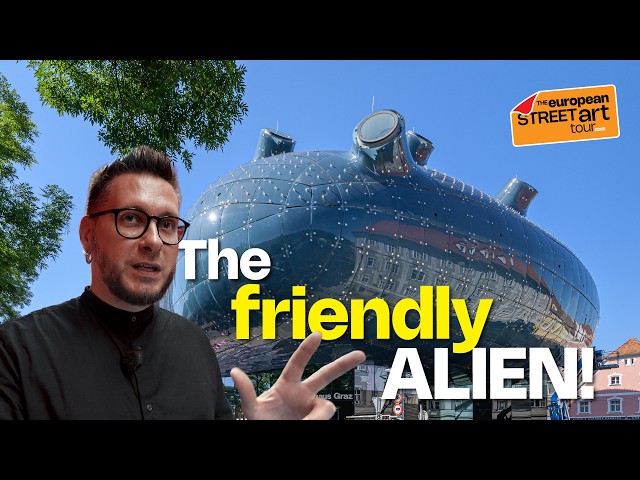 Travel vlog - The Friendly Alien – art museum in Graz, Austria | The European Street Art Tour Ep.9